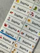 Name Stickers big size Customize Sticker Waterproof Personalized Label  School Stationery office cartoon dinosaur gift children