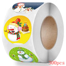 50-500pcs Christmas Gift Sealing Stickers 1 inch Thank you Love Design Diary Scrapbooking Stickers Party Gift Decorations Labels