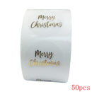 50-500pcs Christmas Gift Sealing Stickers 1 inch Thank you Love Design Diary Scrapbooking Stickers Party Gift Decorations Labels