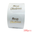 50-500pcs Christmas Gift Sealing Stickers 1 inch Thank you Love Design Diary Scrapbooking Stickers Party Gift Decorations Labels