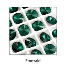 New Rivoli Fancy Stones Crystal Glass Rhinestones Claw Loose Beads With Silver Plating For Garment Applique Jewelry Decoration