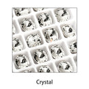 New Rivoli Fancy Stones Crystal Glass Rhinestones Claw Loose Beads With Silver Plating For Garment Applique Jewelry Decoration