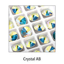 New Rivoli Fancy Stones Crystal Glass Rhinestones Claw Loose Beads With Silver Plating For Garment Applique Jewelry Decoration