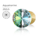 New Rivoli Fancy Stones Crystal Glass Rhinestones Claw Loose Beads With Silver Plating For Garment Applique Jewelry Decoration