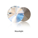 New Rivoli Fancy Stones Crystal Glass Rhinestones Claw Loose Beads With Silver Plating For Garment Applique Jewelry Decoration