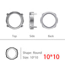 New Rivoli Fancy Stones Crystal Glass Rhinestones Claw Loose Beads With Silver Plating For Garment Applique Jewelry Decoration