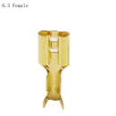 100Pcs/lot 2.8/4.8/6.3mm Female and male Crimp Terminal Connector Gold Brass/Silver Car Speaker Electric Wire Connectors 50 S