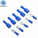 100PCS Insulated Spade Crimp Wire Cable Connector 6.3mm Terminal Male Female Kit 16-14 AWG 22-16AWG 12-10AWG