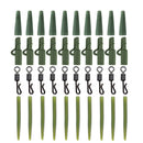 40 pcs Carp Fishing Accessories Lead Clip Quick Change Swivel Tail Rubber Anti Tangle Sleeves for Carp Rig Coarse Fishing Tackle