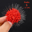 300pcs/lot Float Transparent Rubber Stopper Ss S M L Fishing Bobber Stopper Float Cylindrical Space Bean Fish Line Accessories