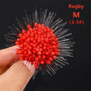 300pcs/lot Float Transparent Rubber Stopper Ss S M L Fishing Bobber Stopper Float Cylindrical Space Bean Fish Line Accessories