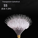 300pcs/lot Float Transparent Rubber Stopper Ss S M L Fishing Bobber Stopper Float Cylindrical Space Bean Fish Line Accessories
