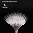 300pcs/lot Float Transparent Rubber Stopper Ss S M L Fishing Bobber Stopper Float Cylindrical Space Bean Fish Line Accessories