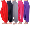 Women's Comfy Harem Loose Long Pants Belly Dance Boho  Wide Trousers