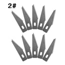 10 Pcs One Lot Surgical Scalpel Repair Phone Paper Cut Multifunction Knife Blade Replacement