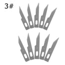 10 Pcs One Lot Surgical Scalpel Repair Phone Paper Cut Multifunction Knife Blade Replacement