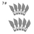 10 Pcs One Lot Surgical Scalpel Repair Phone Paper Cut Multifunction Knife Blade Replacement