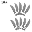 10 Pcs One Lot Surgical Scalpel Repair Phone Paper Cut Multifunction Knife Blade Replacement