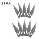 10 Pcs One Lot Surgical Scalpel Repair Phone Paper Cut Multifunction Knife Blade Replacement