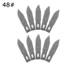 10 Pcs One Lot Surgical Scalpel Repair Phone Paper Cut Multifunction Knife Blade Replacement