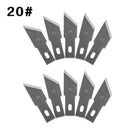 10 Pcs One Lot Surgical Scalpel Repair Phone Paper Cut Multifunction Knife Blade Replacement