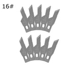 10 Pcs One Lot Surgical Scalpel Repair Phone Paper Cut Multifunction Knife Blade Replacement