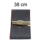 Top Genuine Leather Steering Wheel Cover Breathable Design/Auto Steering-Wheel Braid Case fit car suv diameter 36cm 38cm 40cm
