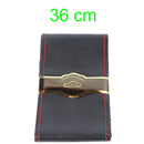 Top Genuine Leather Steering Wheel Cover Breathable Design/Auto Steering-Wheel Braid Case fit car suv diameter 36cm 38cm 40cm