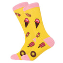 LETSBUY women socks combed cotton harajuku funny creative cartoon animal crew socks lady girls fruit dog bird chili men socks