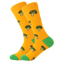 LETSBUY women socks combed cotton harajuku funny creative cartoon animal crew socks lady girls fruit dog bird chili men socks