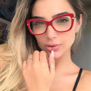 Women Metal Legs Designer Optical Eyeglasses Prescription Acetate Rim Spectacles for Women Eyewear Glasses Frame Fashion Styles
