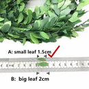7.5 Meters Artificial Leaf Garland Plants Vine Fake Foliage Handmade for Home Decor Wedding Decoration DIY Wreath Silk Flower .Q