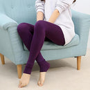 Women High Waist Plus Thick Warm Leggings Slim Stretch Thick Trouser Female Leggings Fleece Lined Thermal Skinny Yoga Pants 100g