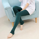 Women High Waist Plus Thick Warm Leggings Slim Stretch Thick Trouser Female Leggings Fleece Lined Thermal Skinny Yoga Pants 100g
