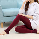 Women High Waist Plus Thick Warm Leggings Slim Stretch Thick Trouser Female Leggings Fleece Lined Thermal Skinny Yoga Pants 100g