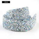 1 Yard Sewing Trim Crystal Motif Strass Hot Fix Rhinestone Tape Applicator Ribbon With Rhinestones Iron On Appliques For Dresses