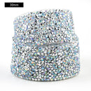 1 Yard Sewing Trim Crystal Motif Strass Hot Fix Rhinestone Tape Applicator Ribbon With Rhinestones Iron On Appliques For Dresses