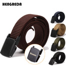 2019 Tactical Belt Men Nylon Army Belts Adjustable Outdoor Travel Waist Belt Army Plastic Buckle Belt for Trousers 120cm 130cm