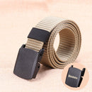2019 Tactical Belt Men Nylon Army Belts Adjustable Outdoor Travel Waist Belt Army Plastic Buckle Belt for Trousers 120cm 130cm
