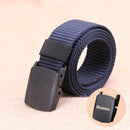 2019 Tactical Belt Men Nylon Army Belts Adjustable Outdoor Travel Waist Belt Army Plastic Buckle Belt for Trousers 120cm 130cm