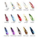 15 Color Water Drop Colorful Stones For 3D Nail Art