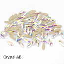 15 Color Water Drop Colorful Stones For 3D Nail Art