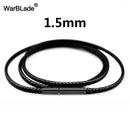 1mm 1.5mm 2mm 3mm Black Necklace Cord Leather Cord Wax Rope Chain With Stainless Steel Clasp For Men Women DIY Necklace Making