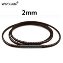 1mm 1.5mm 2mm 3mm Black Necklace Cord Leather Cord Wax Rope Chain With Stainless Steel Clasp For Men Women DIY Necklace Making