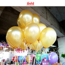 10pcs/lot birthday balloons 1.5g 10inch Latex balloons Gold red pink blue Pearl Wedding Party balloon Ball kids toys air ballons