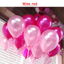 10pcs/lot birthday balloons 1.5g 10inch Latex balloons Gold red pink blue Pearl Wedding Party balloon Ball kids toys air ballons