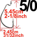 20pcs Wide Gap Worm Fishing Hooks Jig Crank Big Bass Hook Black High Carbon Steel Crank Barbed Hook for Soft Fishing Lure