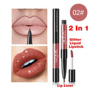 Dual Sided Long Lasting Diamond Glitter Lipstick