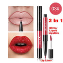 Dual Sided Long Lasting Diamond Glitter Lipstick