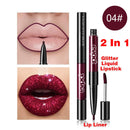 Dual Sided Long Lasting Diamond Glitter Lipstick